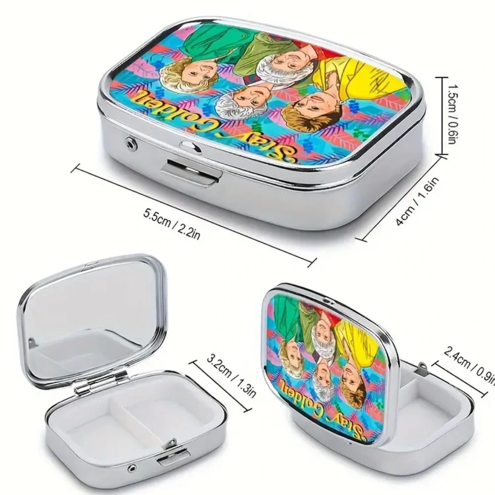 NEW| Pill Box Stay Golden Portable Pill Case Medicine Organizer